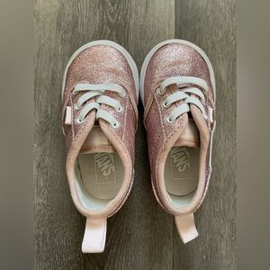 Girls Glitter Vans size 5